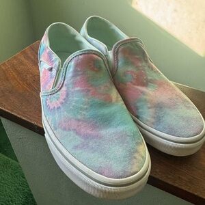 Vans Tie-Dye Slip-On Shoes sz 8